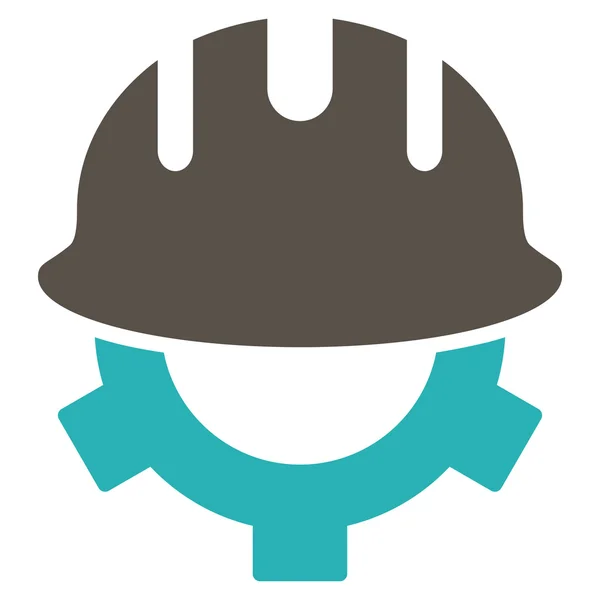 Development Helmet Flat Vector Symbol — Stock Vector
