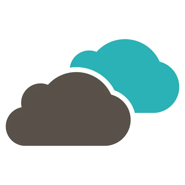 Σύννεφα επίπεδη διάνυσμα σύμβολο — Διανυσματικό Αρχείο