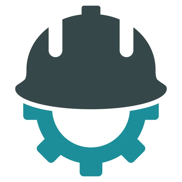 Entwicklung Helm flache Vektor-Symbol — Stockvektor