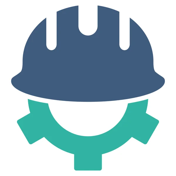 Desenvolvimento de capacete plana Vector Symbol — Vetor de Stock