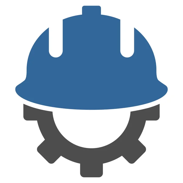 Ontwikkeling helm platte Vector symbool — Stockvector