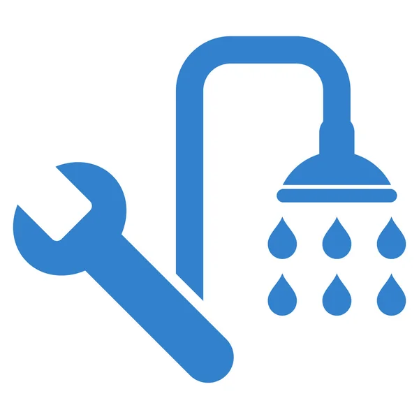 Loodgieter platte Vector symbool — Stockvector
