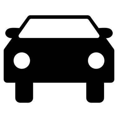 Araba düz vektör simgesi