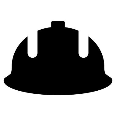 Construction Helmet Flat Vector Symbol