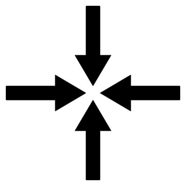 Etkisi oklar düz vektör simgesi