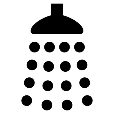 Duş düz vektör simgesi