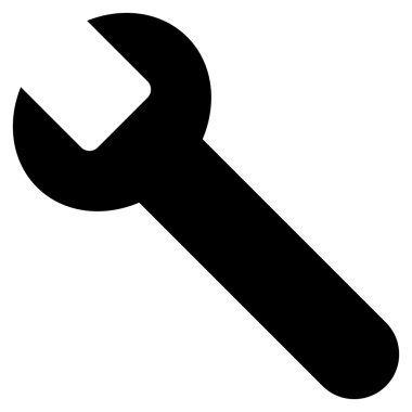 Wrench Flat Vector Symbol