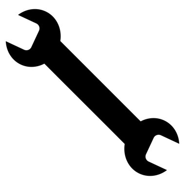 Wrench Flat Vector Symbol