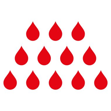 Damla düz vektör simgesi