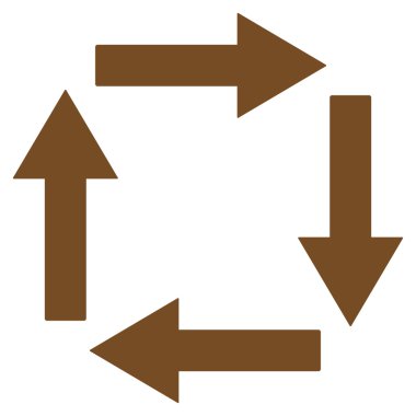 Circulation Arrows Flat Vector Symbol
