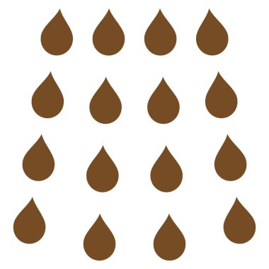 Damla düz vektör simgesi