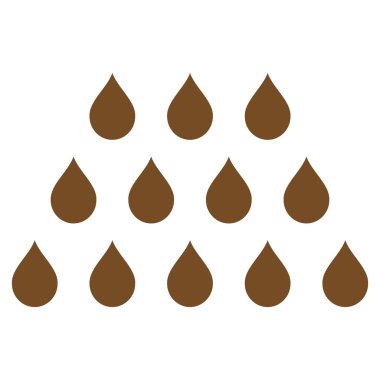 Damla düz vektör simgesi