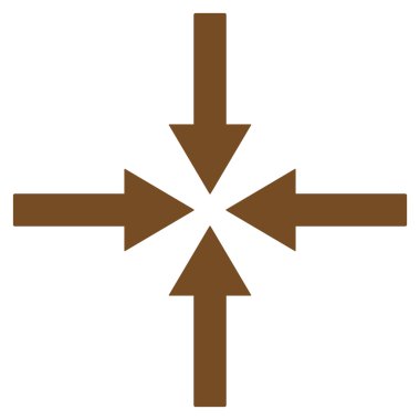 Etkisi oklar düz vektör simgesi