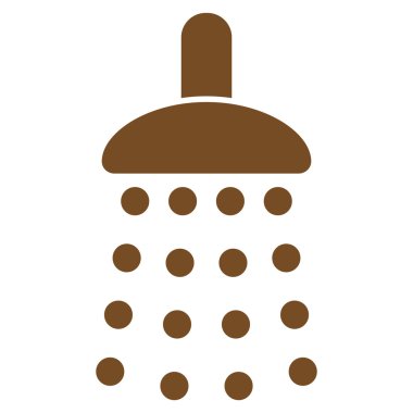 Duş düz vektör simgesi