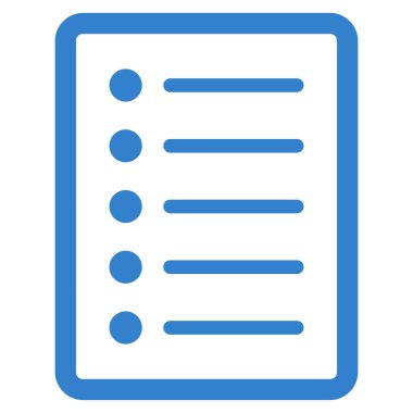 List Page Flat Vector Symbol