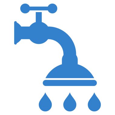 duş tap düz vektör sembolü