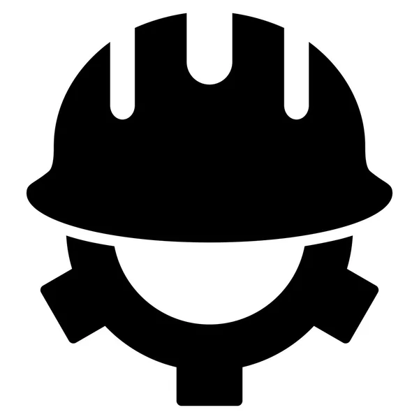 Rozvoj helmu plochý vektoru Symbol — Stockový vektor
