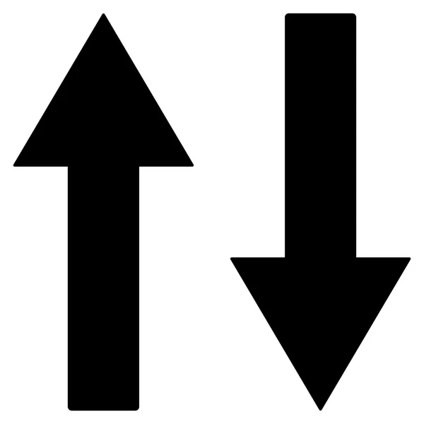 Vertical Flip Arrows Flat Vector Symbol — Stock Vector
