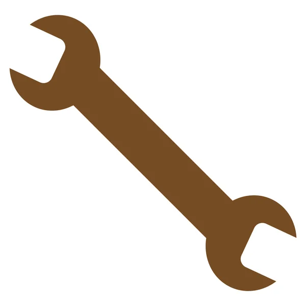 Schraubenschlüssel flache Vektor-Symbol — Stockvektor