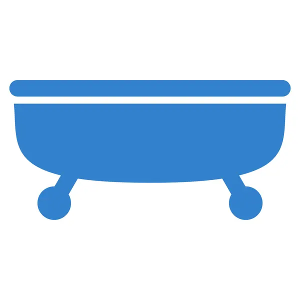 Bathtub Flat Vector Symbol — Stock Vector