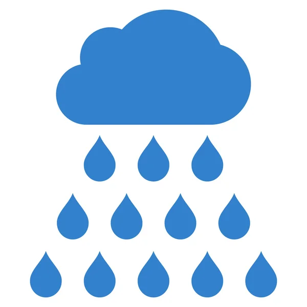 Nube de lluvia Símbolo vectorial plano — Archivo Imágenes Vectoriales