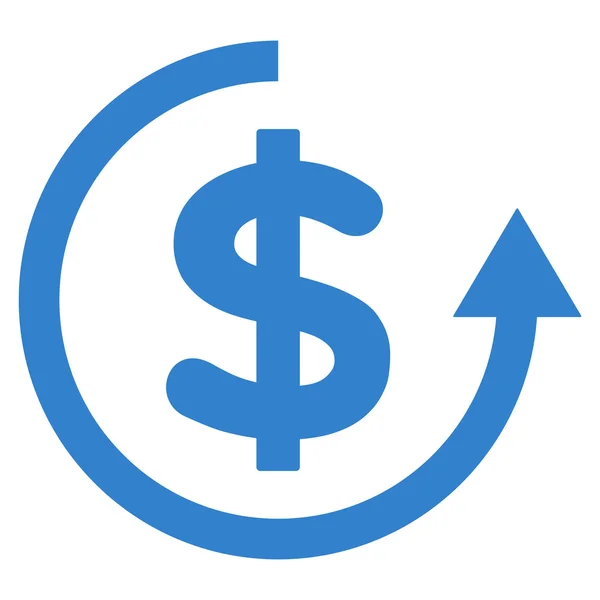 Refund Flat Vector Symbol — Stockvector