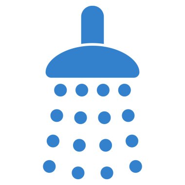 Duş düz vektör simgesi