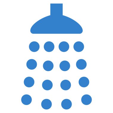 Duş düz vektör simgesi