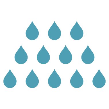 Damla düz vektör simgesi