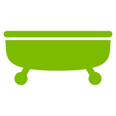 Küvet düz vektör simgesi