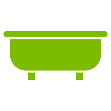 Küvet düz vektör simgesi