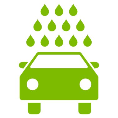 Oto yıkama düz vektör simgesi