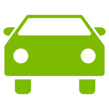 Araba düz vektör simgesi