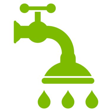 duş tap düz vektör sembolü