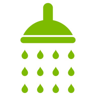 Duş düz vektör simgesi