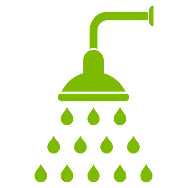 Duş düz vektör simgesi