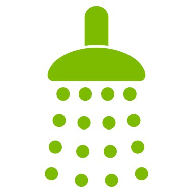 Duş düz vektör simgesi