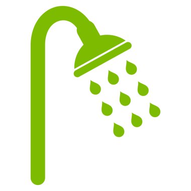 Duş düz vektör simgesi