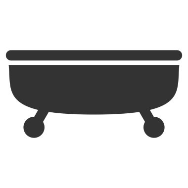 Küvet düz vektör simgesi