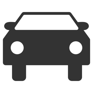 Araba düz vektör simgesi