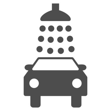 Oto yıkama düz vektör simgesi