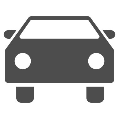 Araba düz vektör simgesi