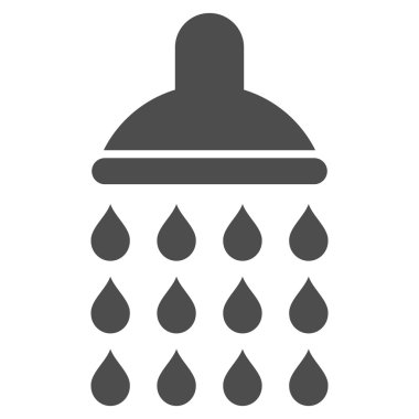 Duş düz vektör simgesi