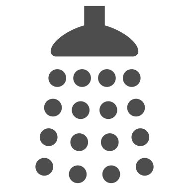 Duş düz vektör simgesi