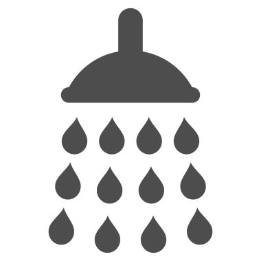 Duş düz vektör simgesi