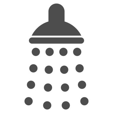 Duş düz vektör simgesi