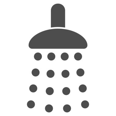 Duş düz vektör simgesi