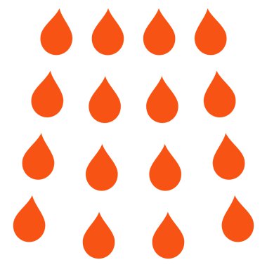 Damla düz vektör simgesi