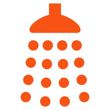 Duş düz vektör simgesi