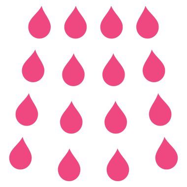 Damla düz vektör simgesi